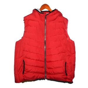 Gap Red Hooded Outdoor Vest XXL